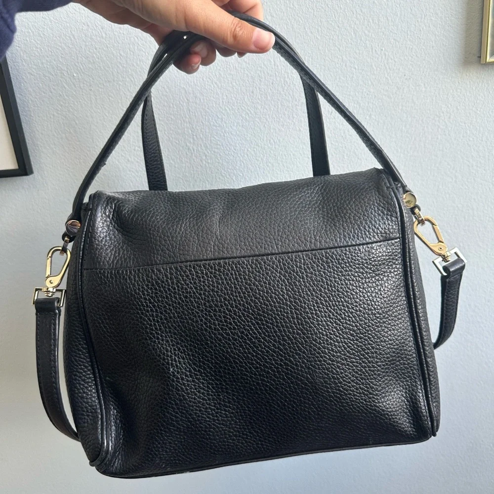 Kate Spade New York Black Pebbled Leather Chester Street Miri bag purse